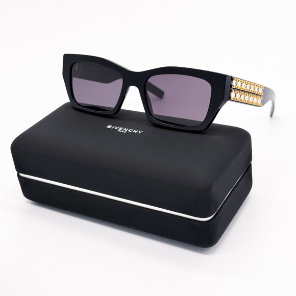 NEW GIVENCHY GV40077I 01A BLACK WOMEN SUNGLASSES GIVENCHY